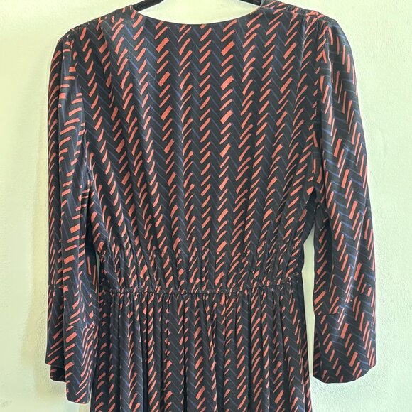 Apiece Apart Navy Hatch Print Upaya Dress - Size 2 - - Picture 7 of 7